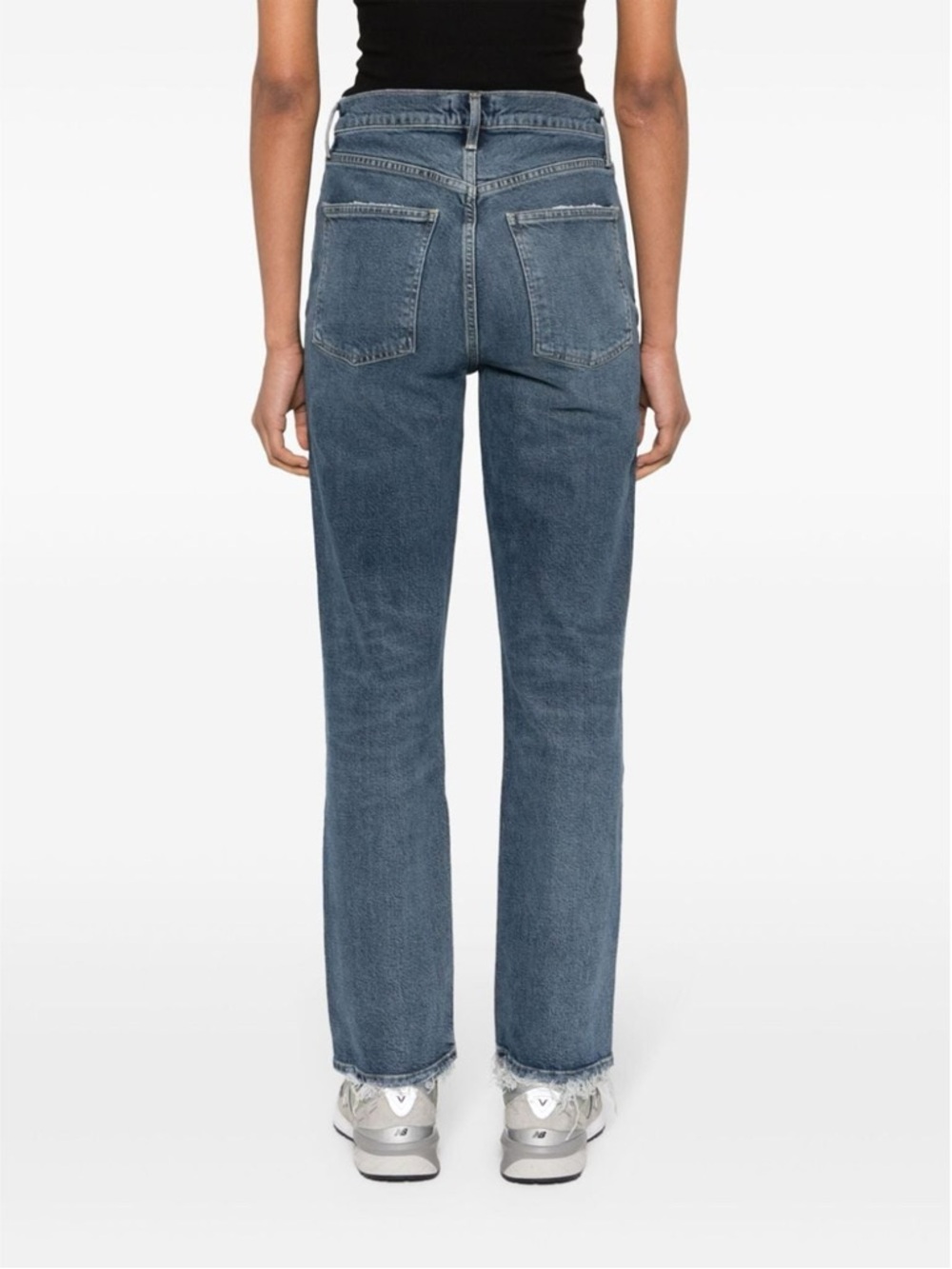 AGOLDE High Rise Stovepipe Straight Leg Jeans - Organic Cotton - Size 24